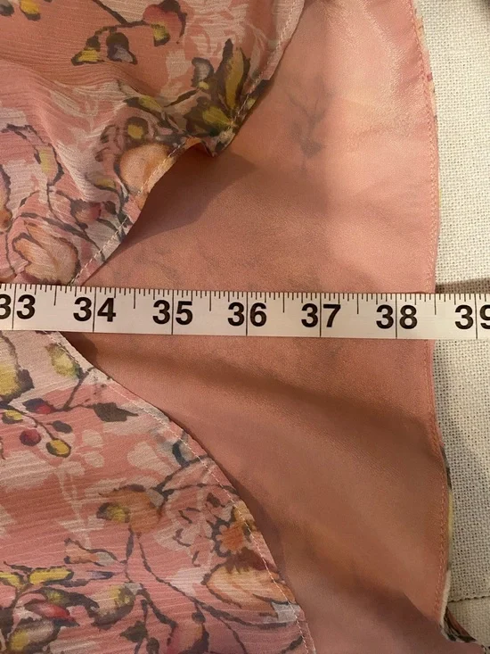 Sundance Silk Floral Wrap Dress Pink Boho Cottagecore Long Sleeve Size 6 NWT - Picture 11 of 13